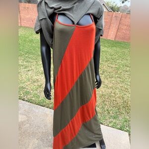 DOTS Olive Green Women's Dress